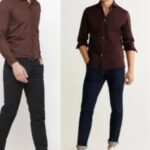 Brown Color Shirt Matching Pant Combinations